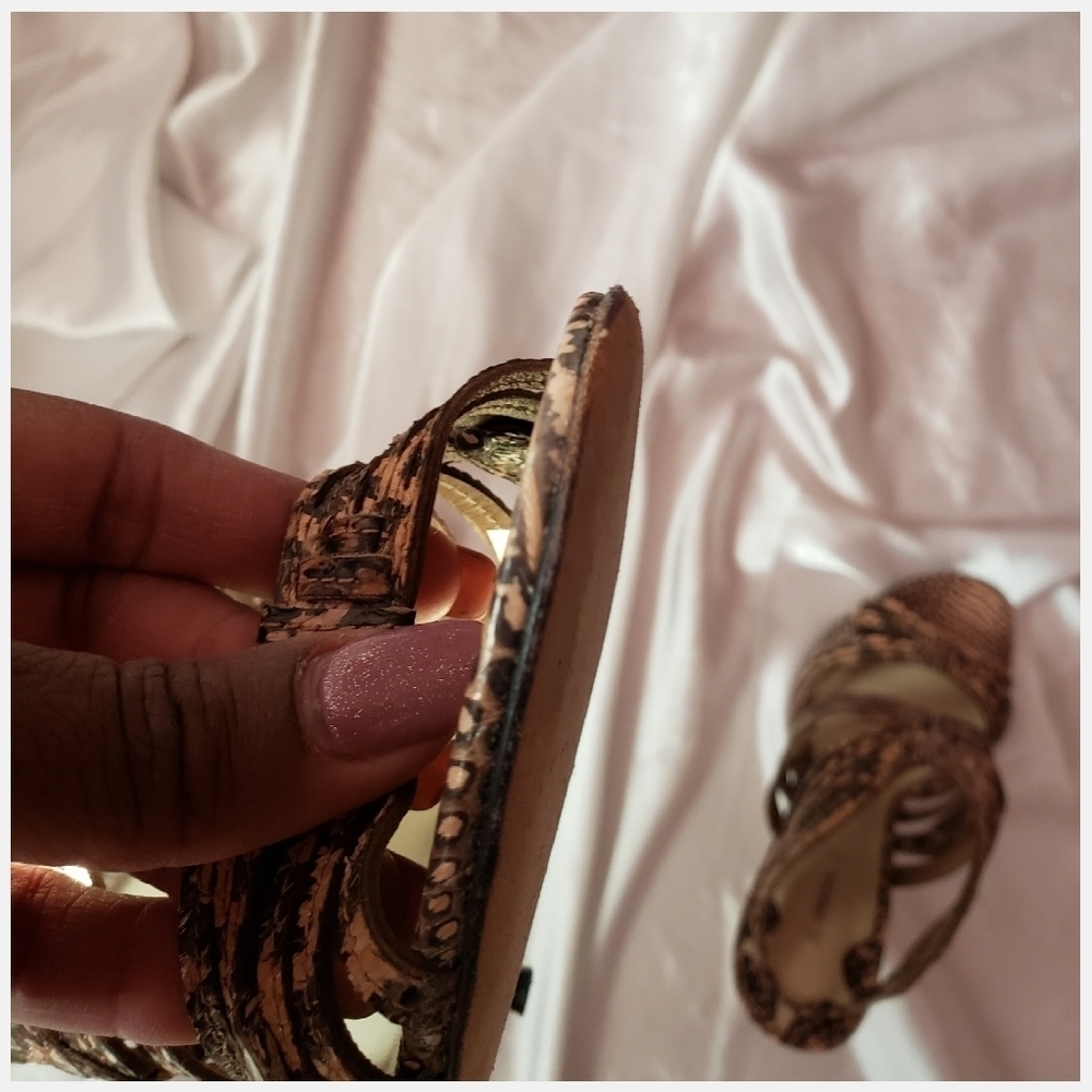 Leon Max Python Sandals 7.5M - Picture 7 of 8